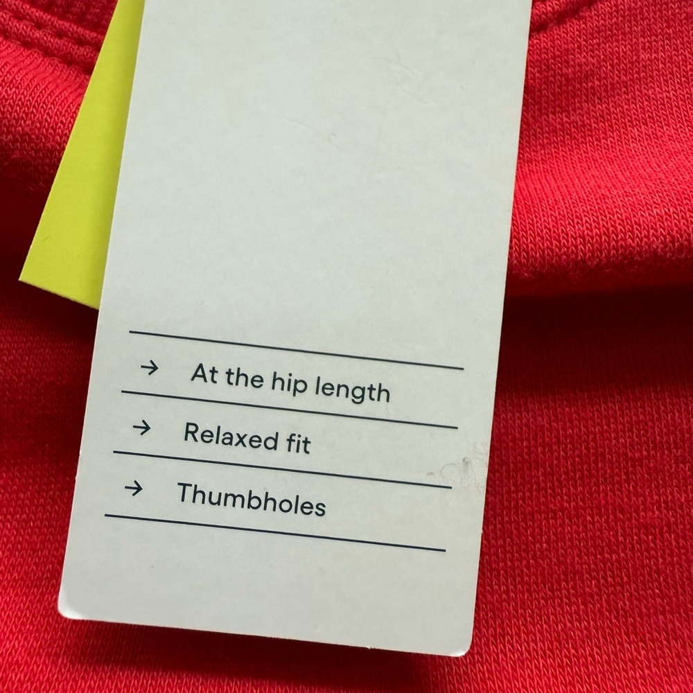 all in motion red fleece crew neck sweatshirt - Picture 5 of 5